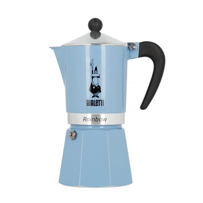 Kafetijera BIALETTI MOKA RAINBOW, 6 šalice, Svijetloplava