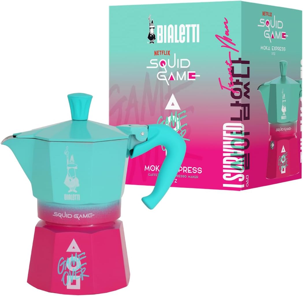 Kafetiera BIALETTI MOKA EXPRESS, 3tz, Squid Game - LIMITED EDITION