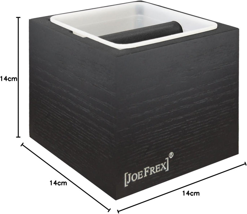 Knockbox posoda za kavne vsedline lesena JoeFrex, črna