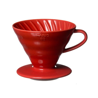 HARIO V60 DRIPPER - CRVENI-KERAMIČKI