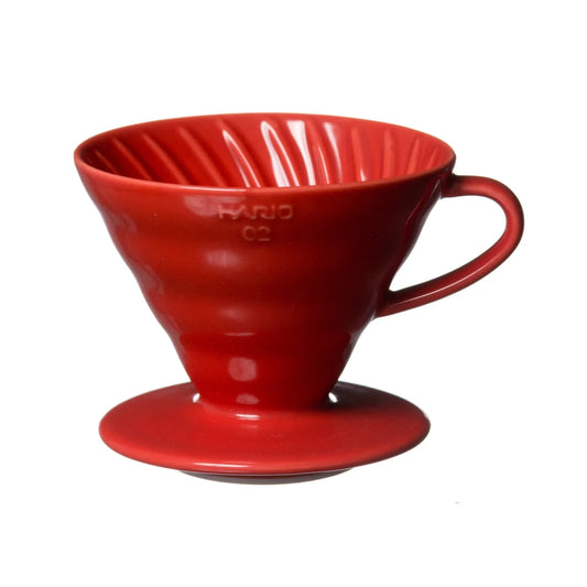 HARIO V60 DRIPPER - RDEČ-KERAMIČEN